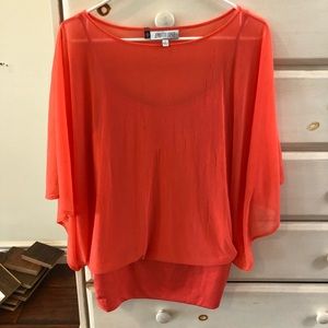 Orange Jennifer Lopez Top